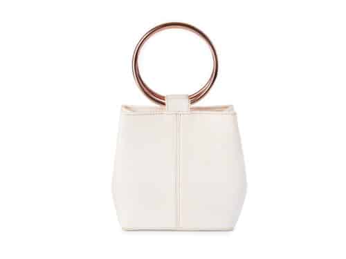 Handgefertigte Lederhandtasche von ALEXANDRA SVENDSEN aus zertifiziertem Naturleder in Weiß – nachhaltig produziert in deutscher Manufaktur.