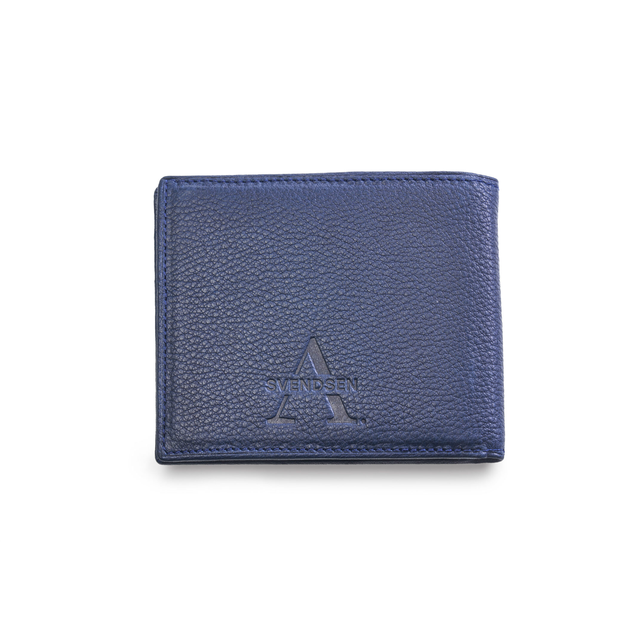 Handgefertigte Leder Herrengeldbörse, Herrenportemonnaie aus zertifiziertem Naturleder in Blau– nachhaltiges Accessoire aus deutscher Manufaktur.