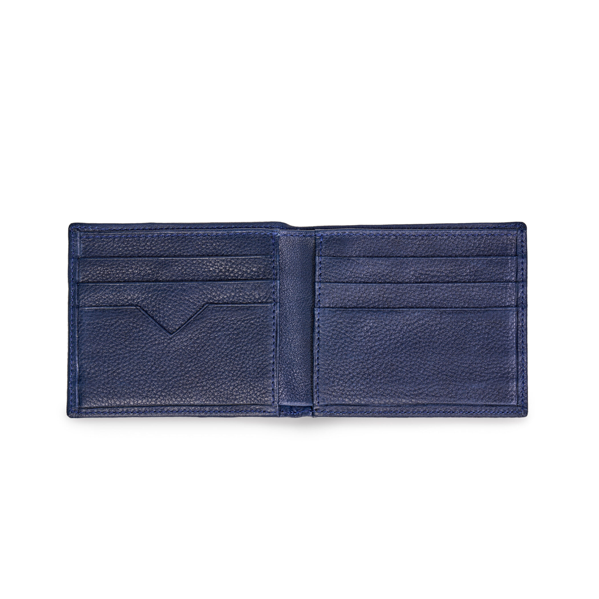 Handgefertigte Leder Herrengeldbörse, Herrenportemonnaie aus zertifiziertem Naturleder in Blau– nachhaltiges Accessoire aus deutscher Manufaktur.