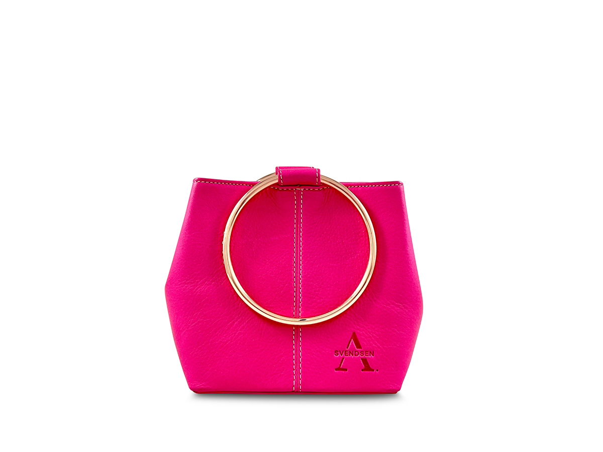 Handgefertigte Lederhandtasche von ALEXANDRA SVENDSEN aus zertifiziertem Naturleder in Pink – nachhaltig produziert in deutscher Manufaktur.