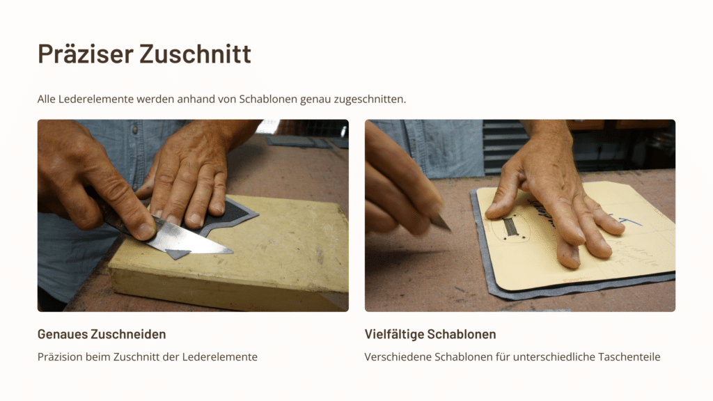 Graue Umhängetasche aus Naturleder, handgefertigt von ALEXANDRA SVENDSEN. Informationen zur Anfertigung in der Manufaktur.