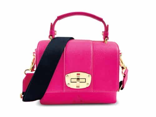 Handgefertigte Lederhandtasche von ALEXANDRA SVENDSEN aus zertifiziertem Naturleder in Pink – nachhaltig produziert in deutscher Manufaktur.
