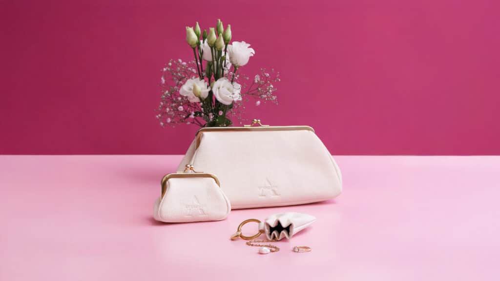 Abendtasche Joanna by ALEXANDRA SVENDSEN - Weisse Abendtasche - Wedding bag - Hochzeit Abendtasche